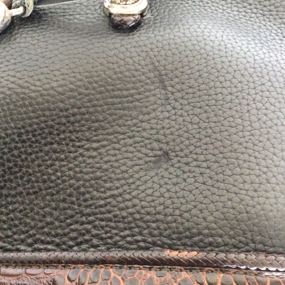 BRIGHTON BLACK LEATHER SHOULDER BAG - Picture 16 of 16